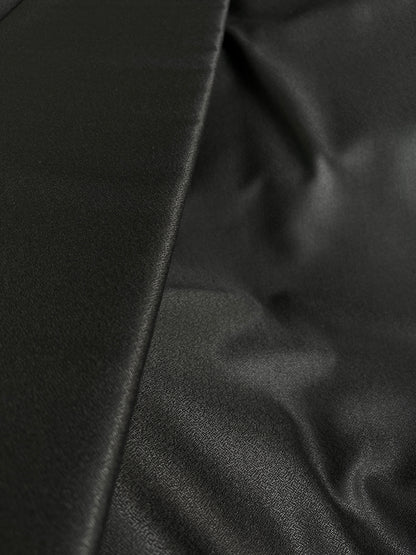 Vadera Gwalior Shiny Black Terricot Trouser Fabric – Thin, Soft, Lightweight & Tailor-Perfect (58" Wide)