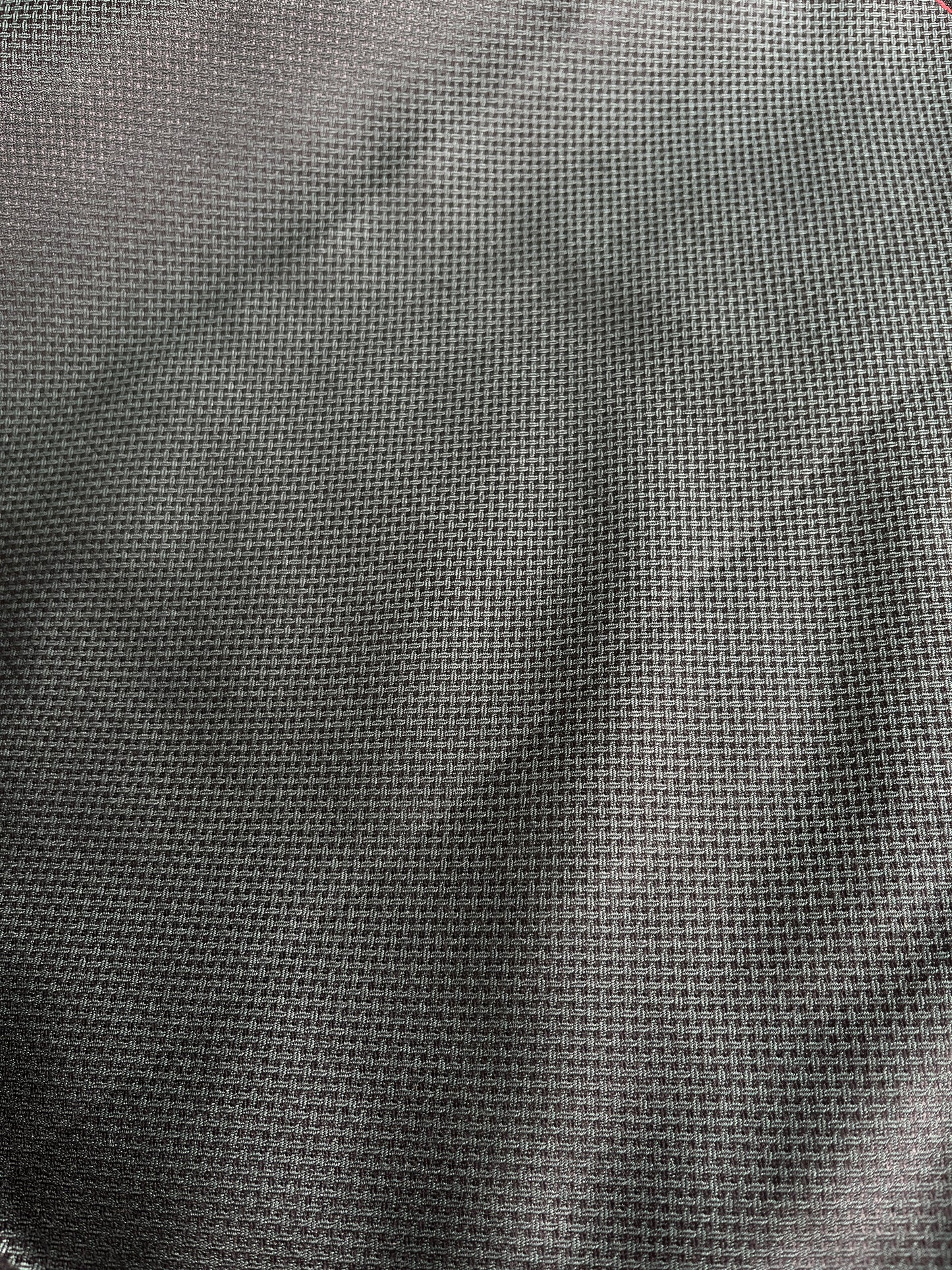 Simona’s Green Checkered Texture Terri-cotton Fabric – Thin, Breathable & Lightweight (58” Wide)
