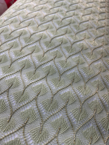 Premium Wrinkle-Free W-Design Jacquard Fabric – Super Silky & Regal for Kurta and Sherwani