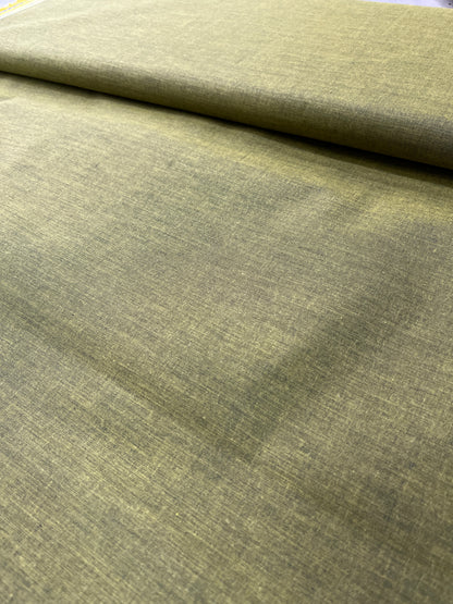 Premium Mustard Addi/Paper Cotton Textured Kurta Fabric – Ultra-Thin & Breathable, 58" Wide
