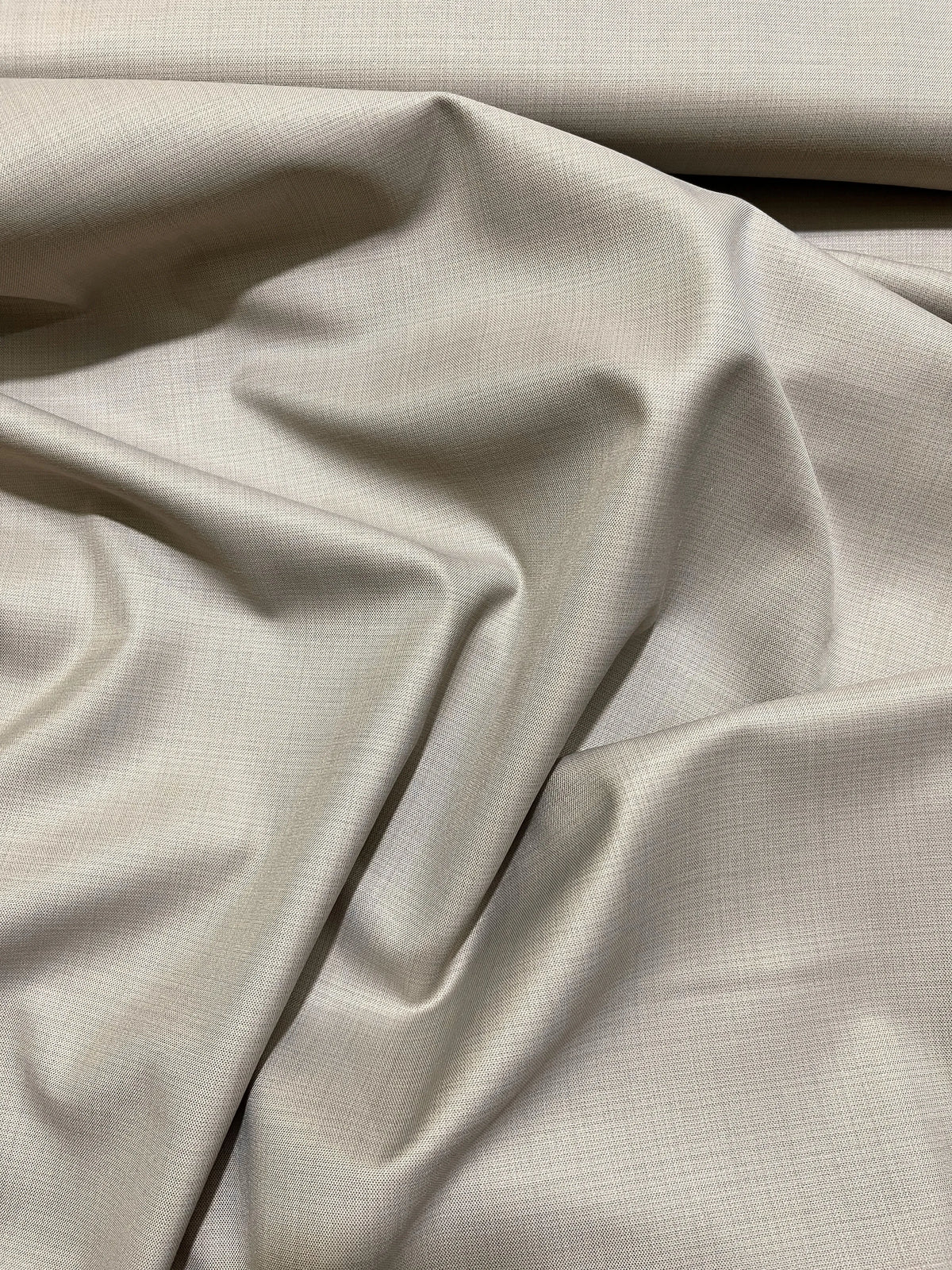 VHemisphere Domino Beige Premium TR Suiting Fabric – Self-Checkered Finish for Suits, Blazers & Trousers