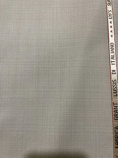 VHemisphere Domino Beige Premium TR Suiting Fabric – Self-Checkered Finish for Suits, Blazers & Trousers
