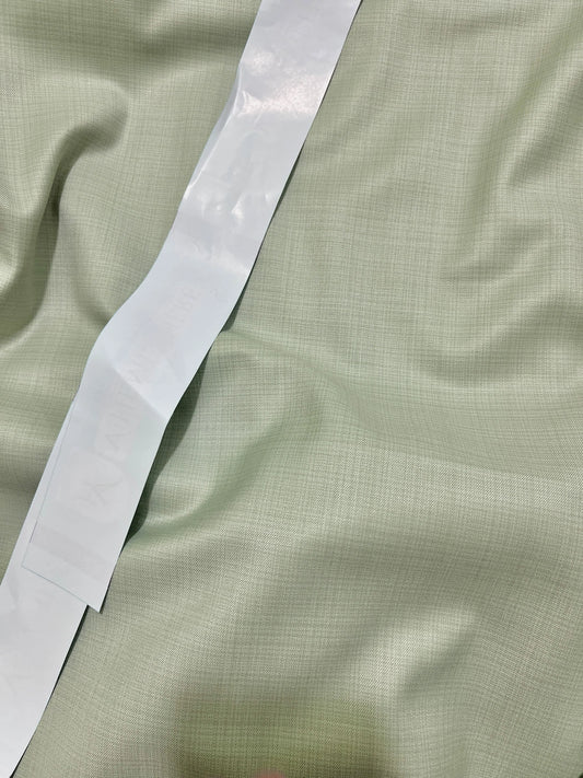 VHemisphere Domino Light Sage Green Premium TR Suiting Fabric – Self-Checkered Finish for Suits, Blazers & Trousers