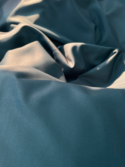Sambodhi Raja Sahab Premium Teal Green Suiting Fabric – Luxury Soft, Lustrous Feel for Impeccably Tailored Formalwear