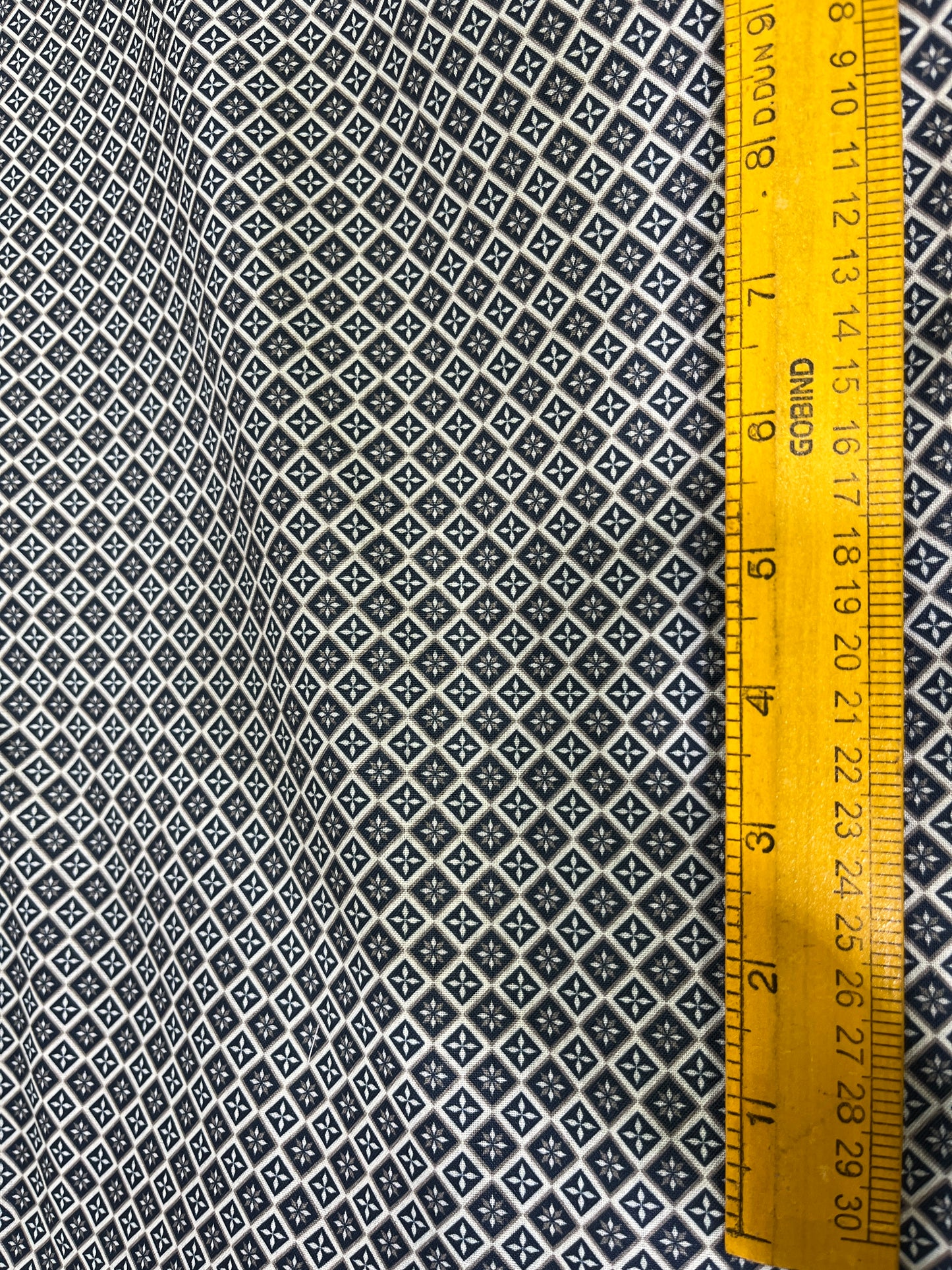 Premium Mix-Cotton Sea Green Geometric Digital Print Fabric – 36” Width for Tailored Kurtas