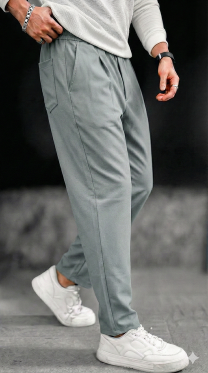 Korean Pants Special- Self Designed Plain Lycra Imported Fabric