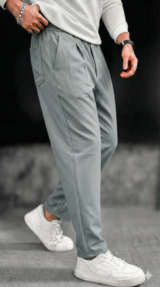 Korean Pants Special- Self Designed Plain Lycra Imported Fabric