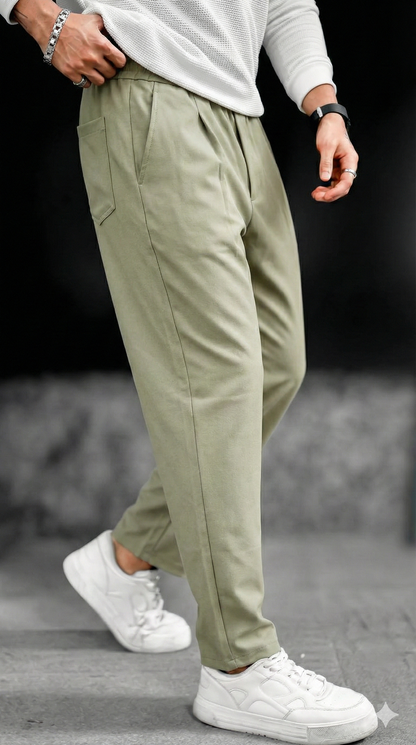 Korean Pants Special- Self Designed Plain Lycra Imported Fabric