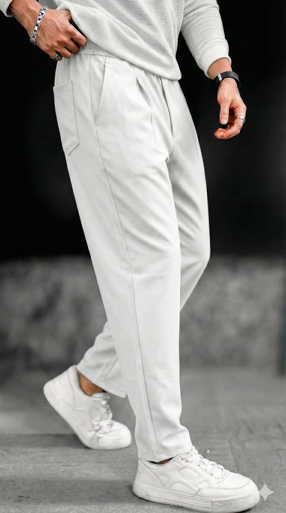 Korean Pants Special- Self Designed Plain Lycra Imported Fabric