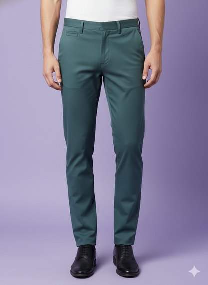 Sambodhi Raja Sahab Premium Dark Green Suiting Fabric – Luxury Soft, Lustrous Feel for Impeccably Tailored Formalwear