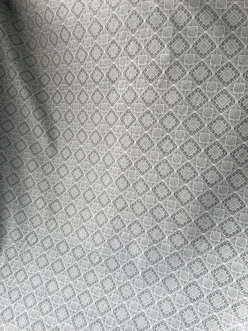 Printed white lightweight shirting