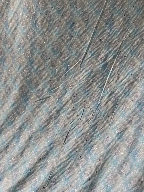 Printed sequence shirting/kurta