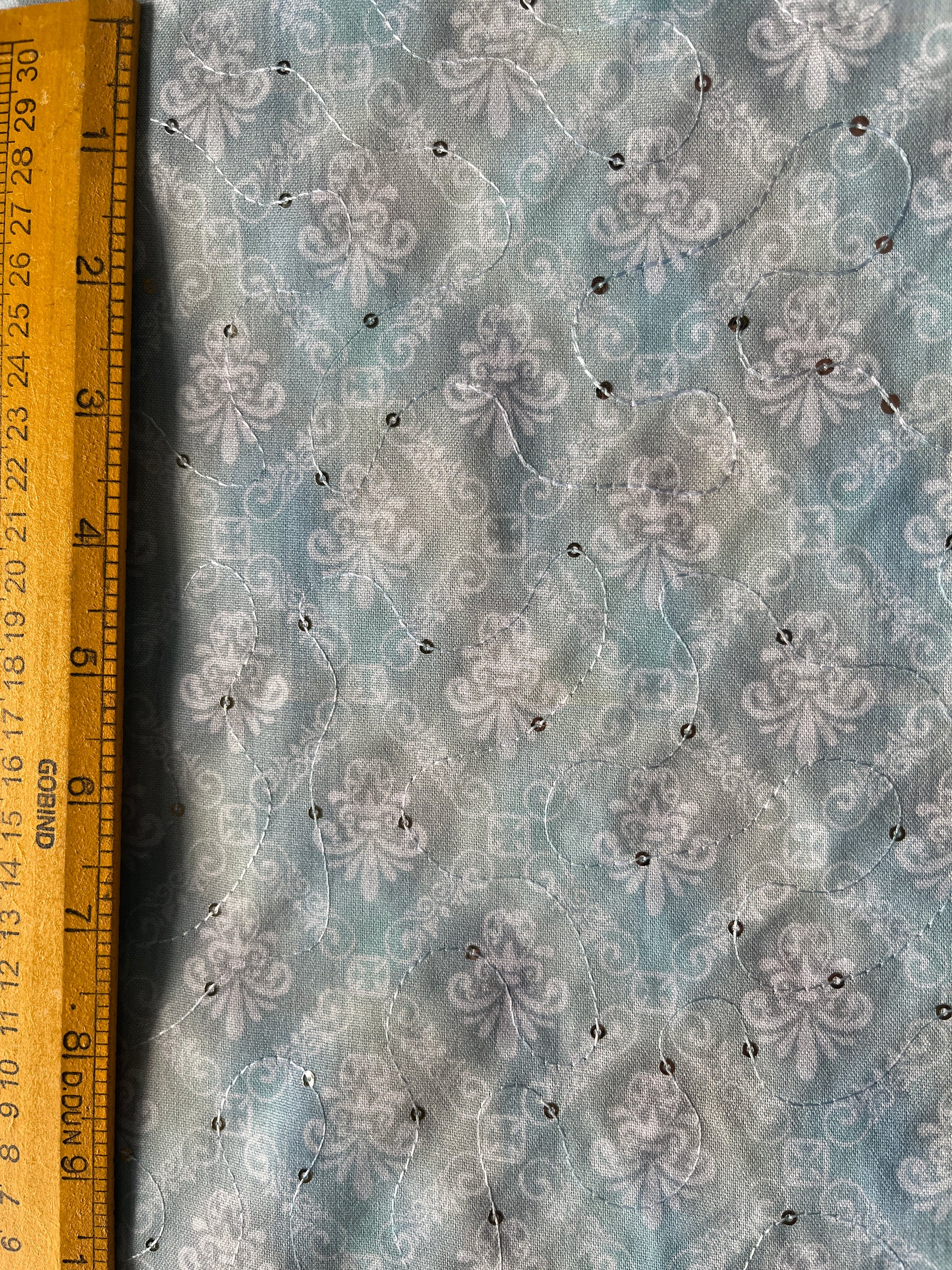 Printed sequence shirting/kurta