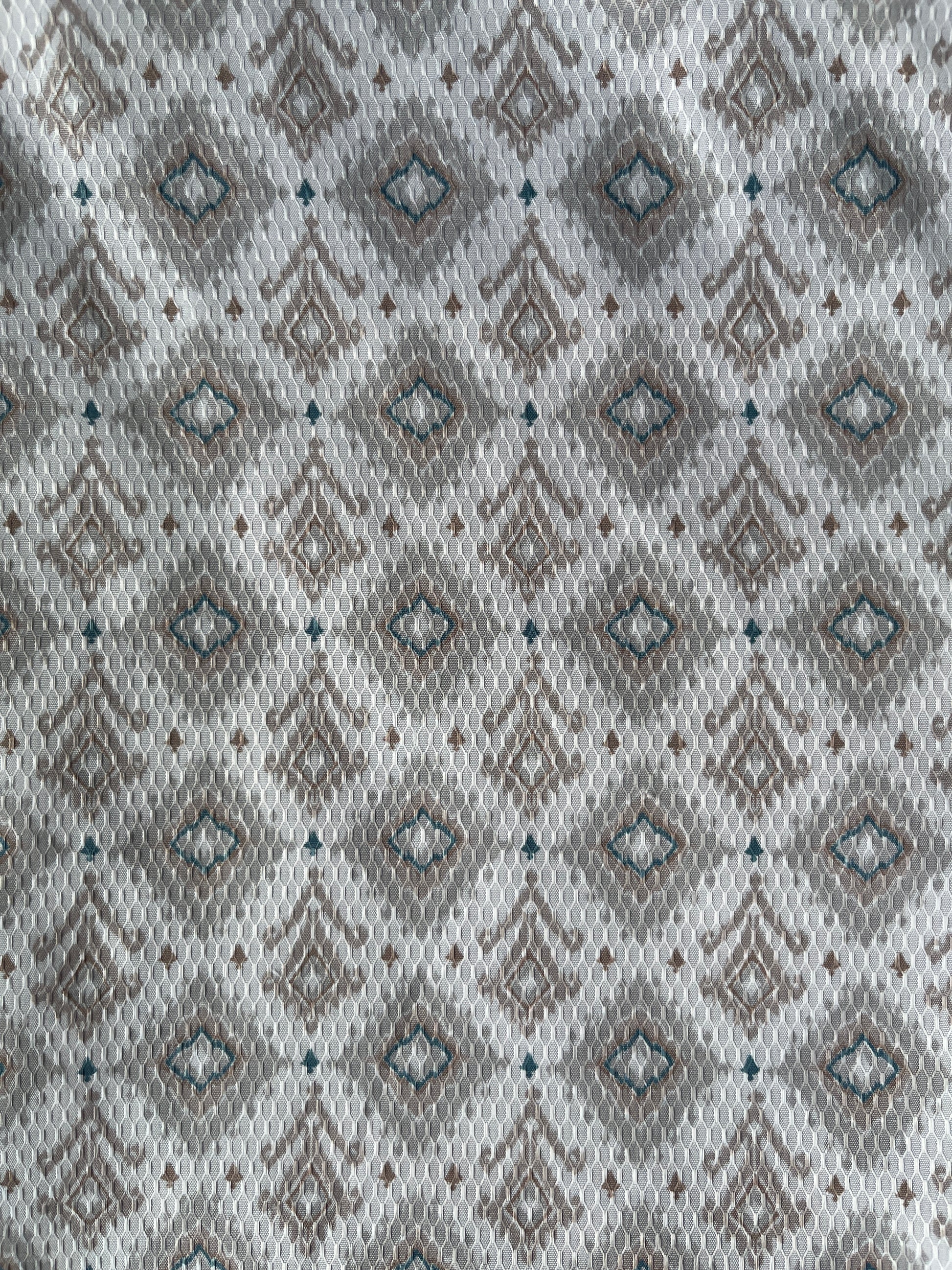White dobby print