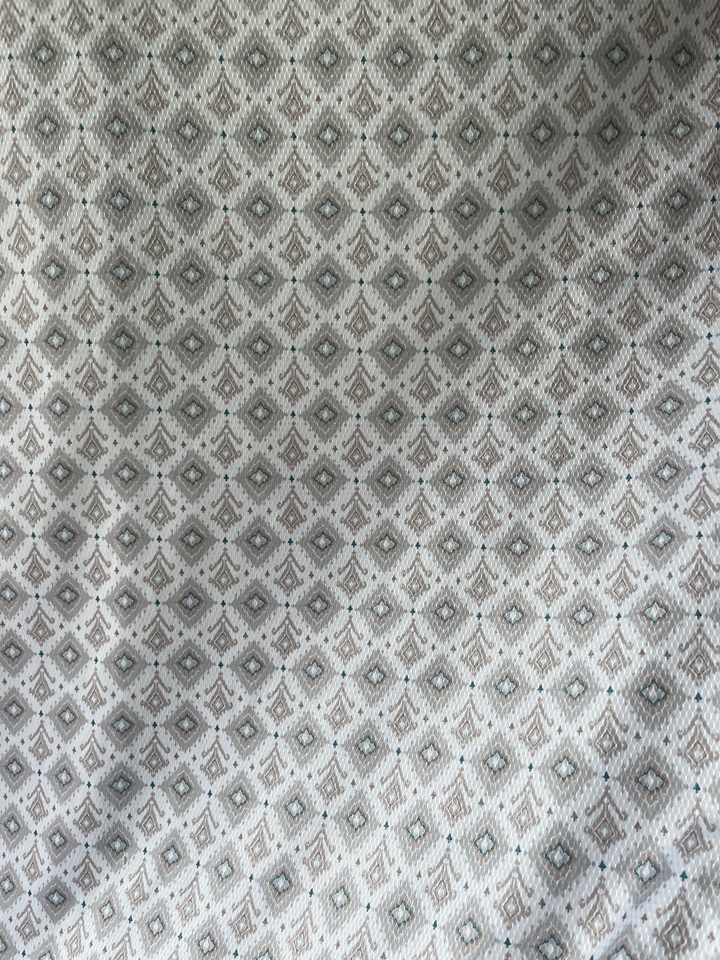 White dobby print