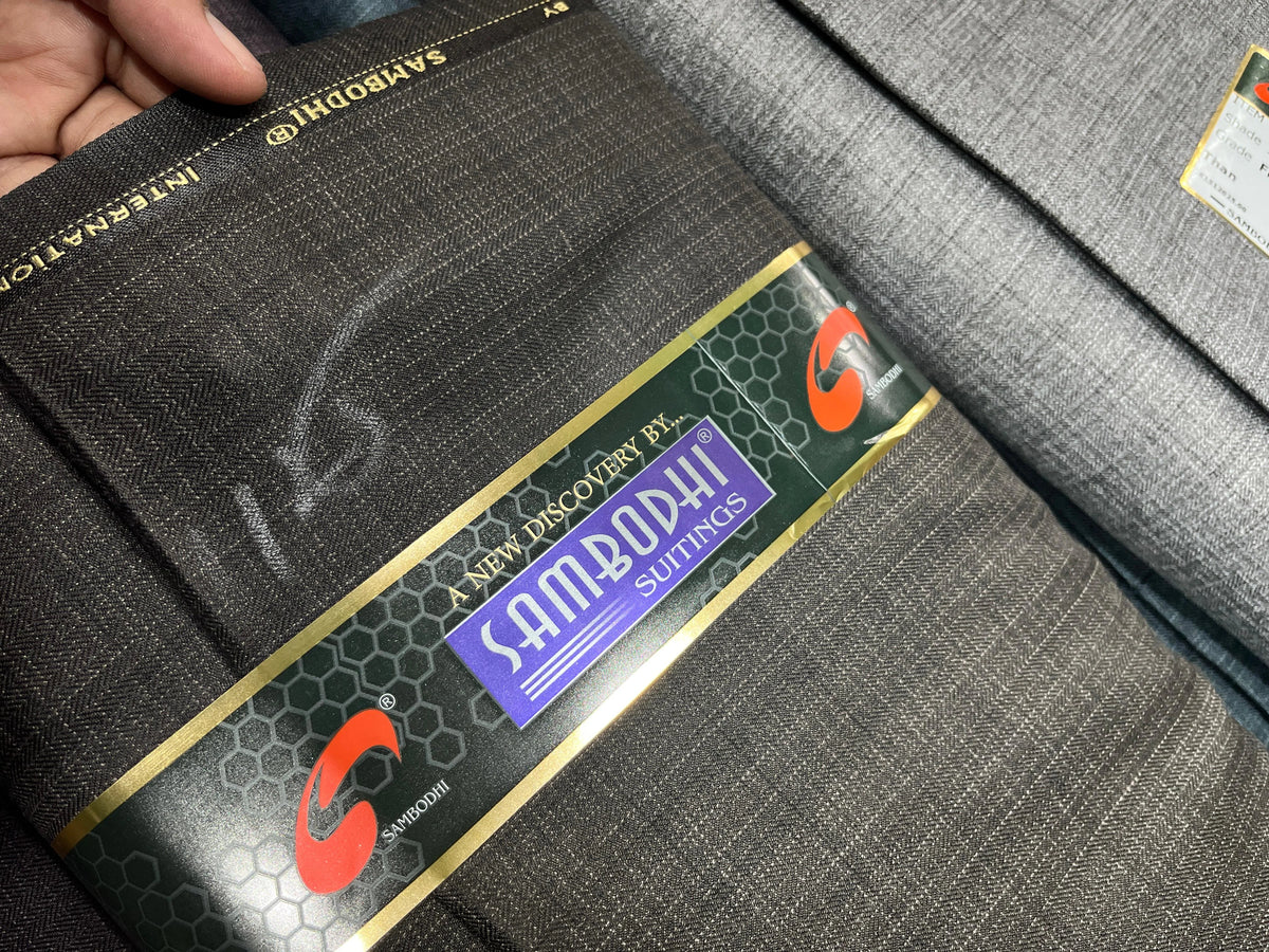 Nexon Matty 1.2m Trouser Fabric – Blue, Brown, Grey & Purple