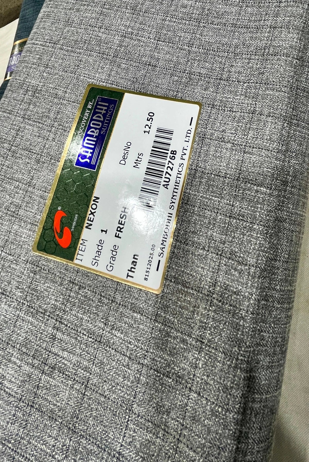 Nexon Matty 1.2m Trouser Fabric – Blue, Brown, Grey & Purple