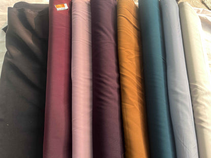 Premium 58" Armani Wrinkle-Free Velvety Suiting Fabric for Suits & Bootcut Trousers
