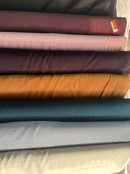 Premium 58" Armani Wrinkle-Free Velvety Suiting Fabric for Suits & Bootcut Trousers