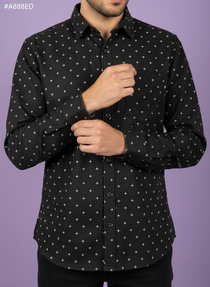 Premium Mohan Lusture Venture Printed Shirting Fabric – 36” (Purple, Pink, Sky Blue, Black, Maroon)