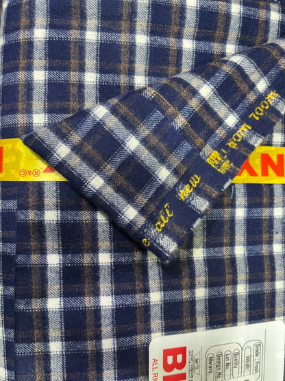 Binny Cottswool Checkered Winterwear Fabric (44” Wide, Multiple Designs, Soft & Warm Wool Blend) - Poshak Fabrics