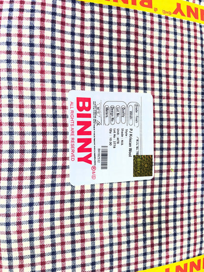 Binny Cottswool Checkered Winterwear Fabric (44” Wide, Multiple Designs, Soft & Warm Wool Blend) - Poshak Fabrics