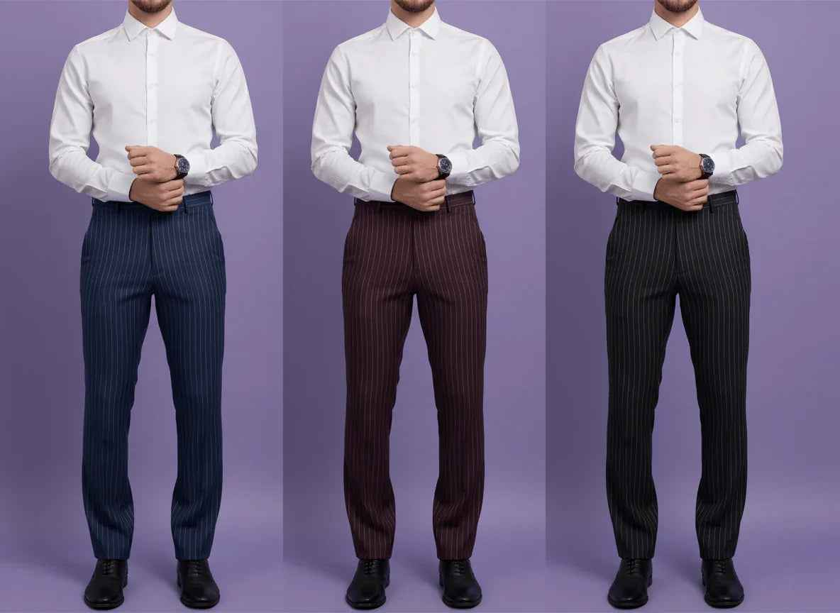 Bristro Premium TR Striped Collection Suitings Fabric – Tailored Luxury for Well-Stitched Formalwear