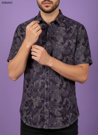 Premium Mohan Lusture Venture Printed Shirting Fabric – 36” (Purple, Pink, Sky Blue, Black, Maroon)