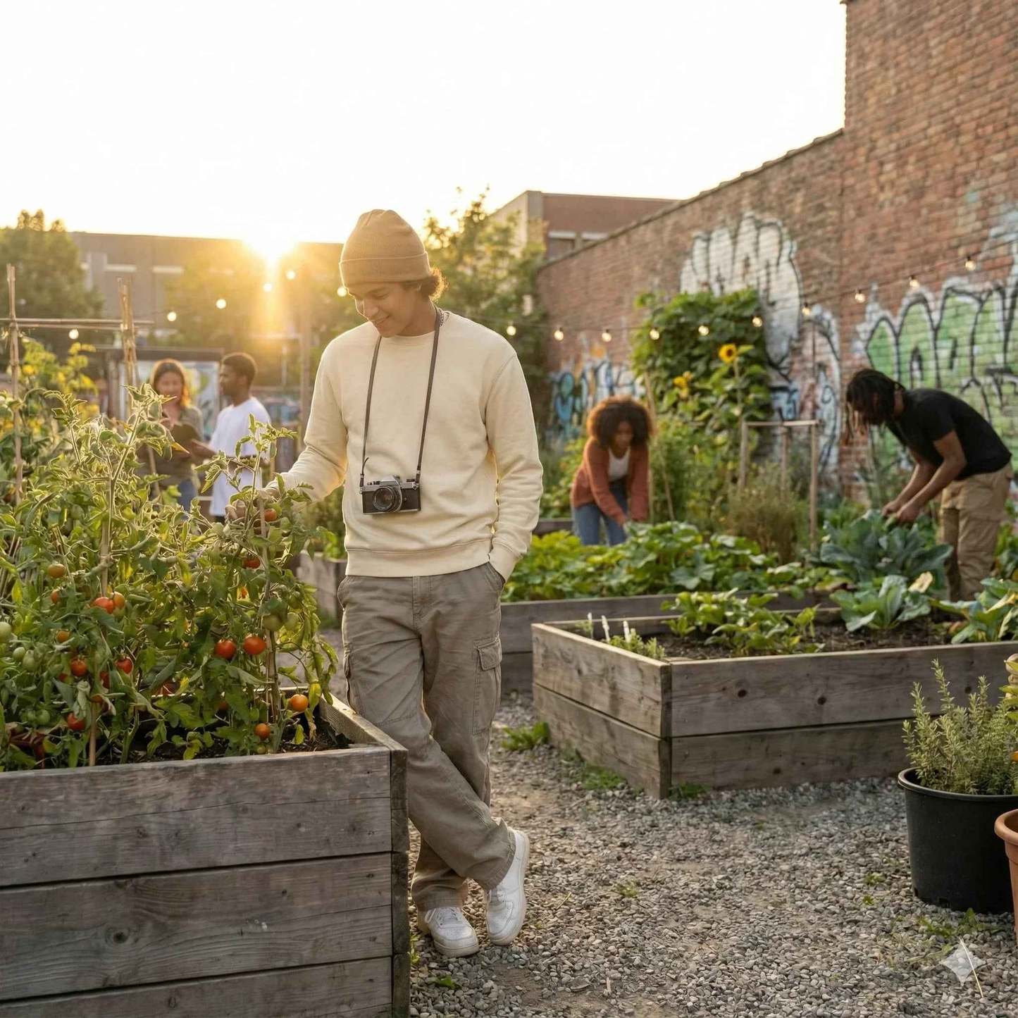Plains - SPRY by Poshak Men’s Beige Heavyweight Sweatshirt – 450 GSM DTF-Ready Minimal Streetwear