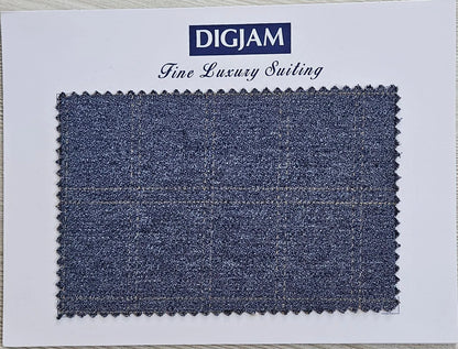 Digjam Premium Tweed Fabrics for Blazers – 2m Cut Length | 58" Width | Classic Luxury Checks & Textures - Poshak Fabrics