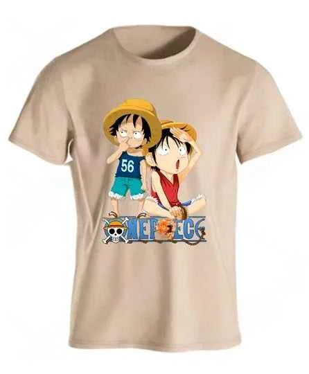 Anime Vibe Beige Graphic Tee – SPRY by Poshak Men’s 180 GSM DTF Printed T-Shirt