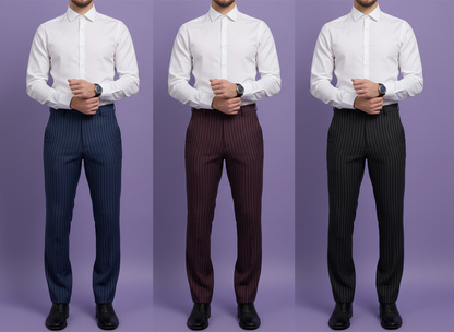 Bristro Premium TR Striped Collection Suitings Fabric – Tailored Luxury for Well-Stitched Formalwear