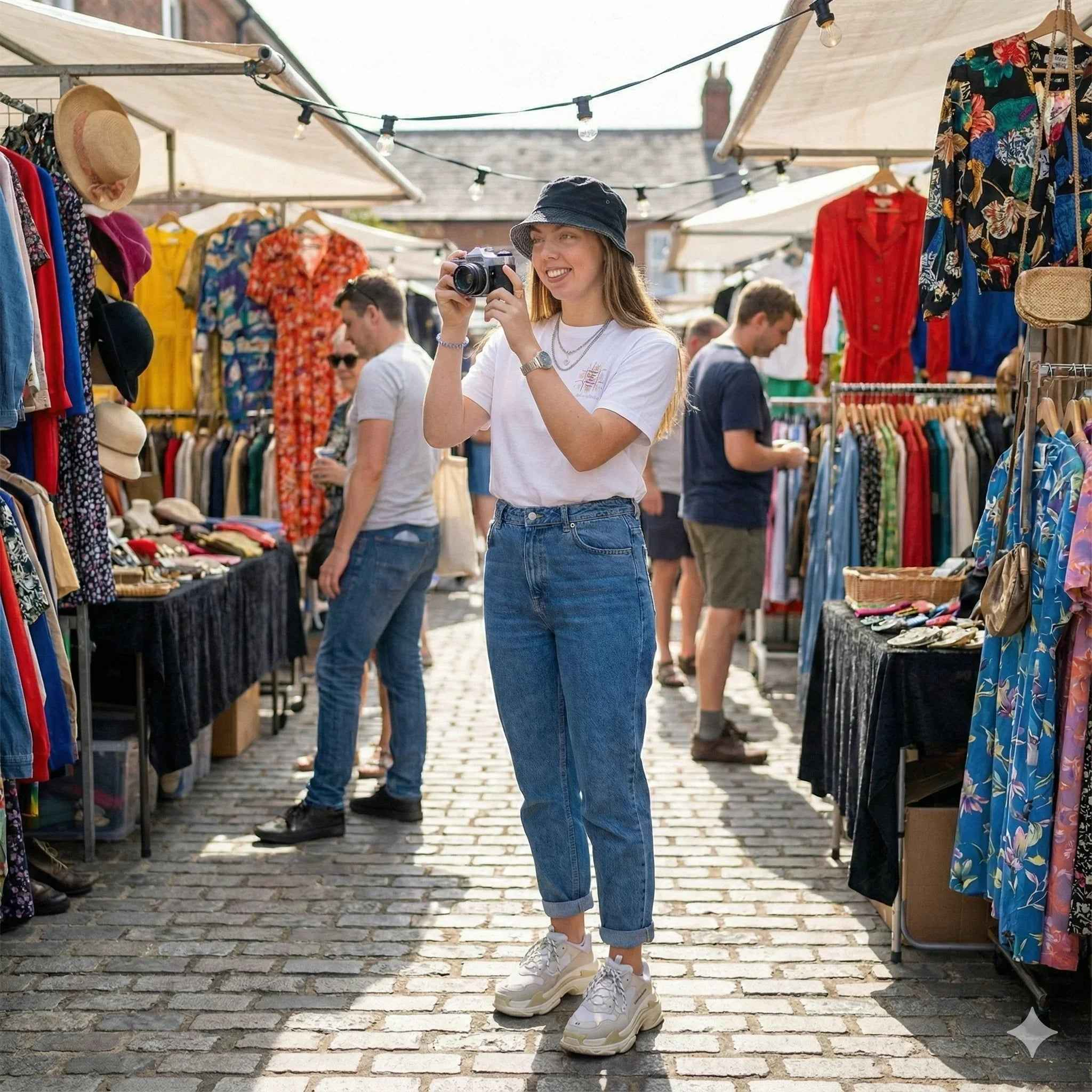 Heart Grid Minimal Oversized Tee – SPRY by Poshak Women’s 220 GSM DTF White T-shirt
