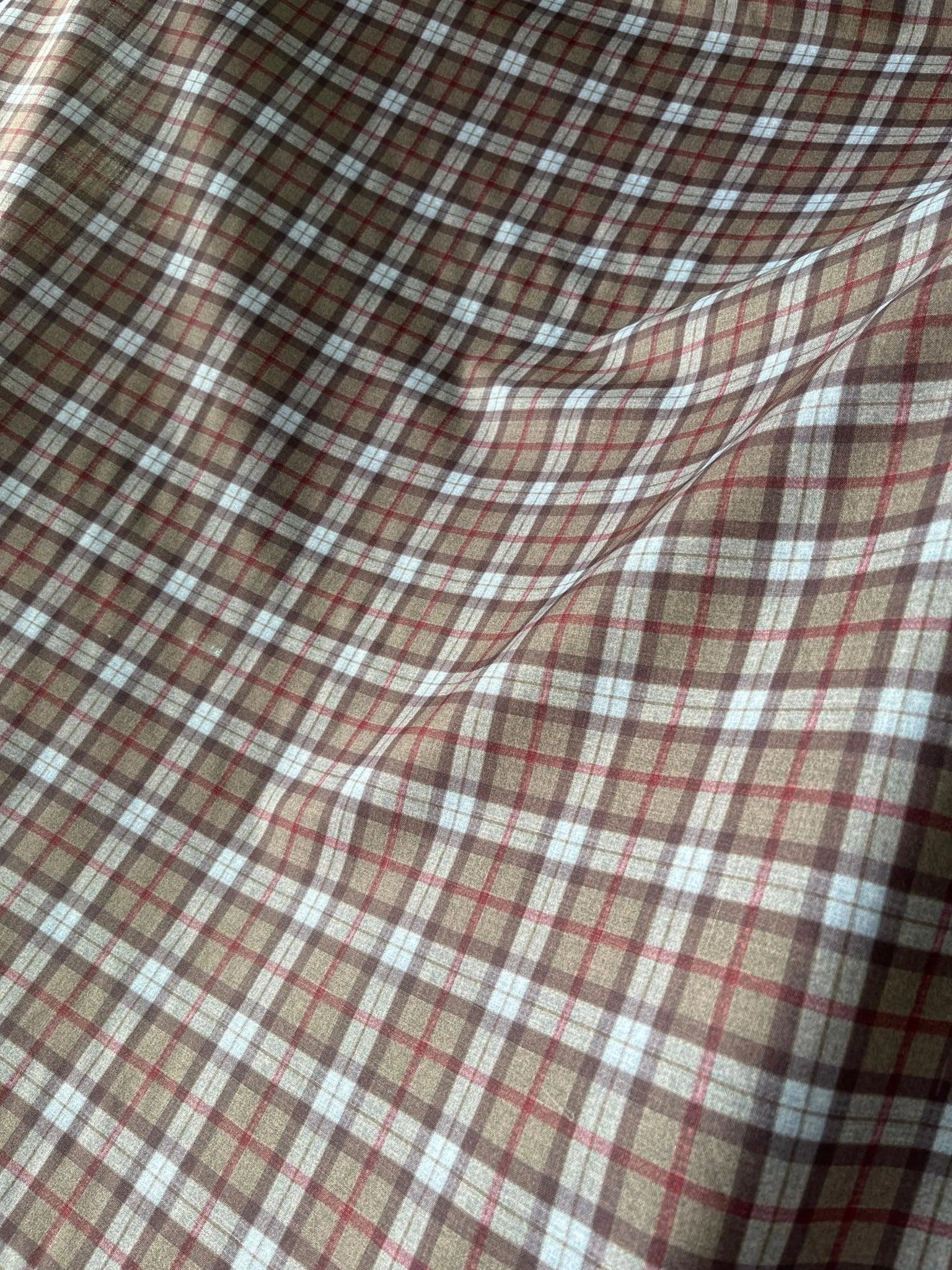 Himank 36" PC Cotton Checks Shirting & Kurta Fabric - Poshak Fabrics