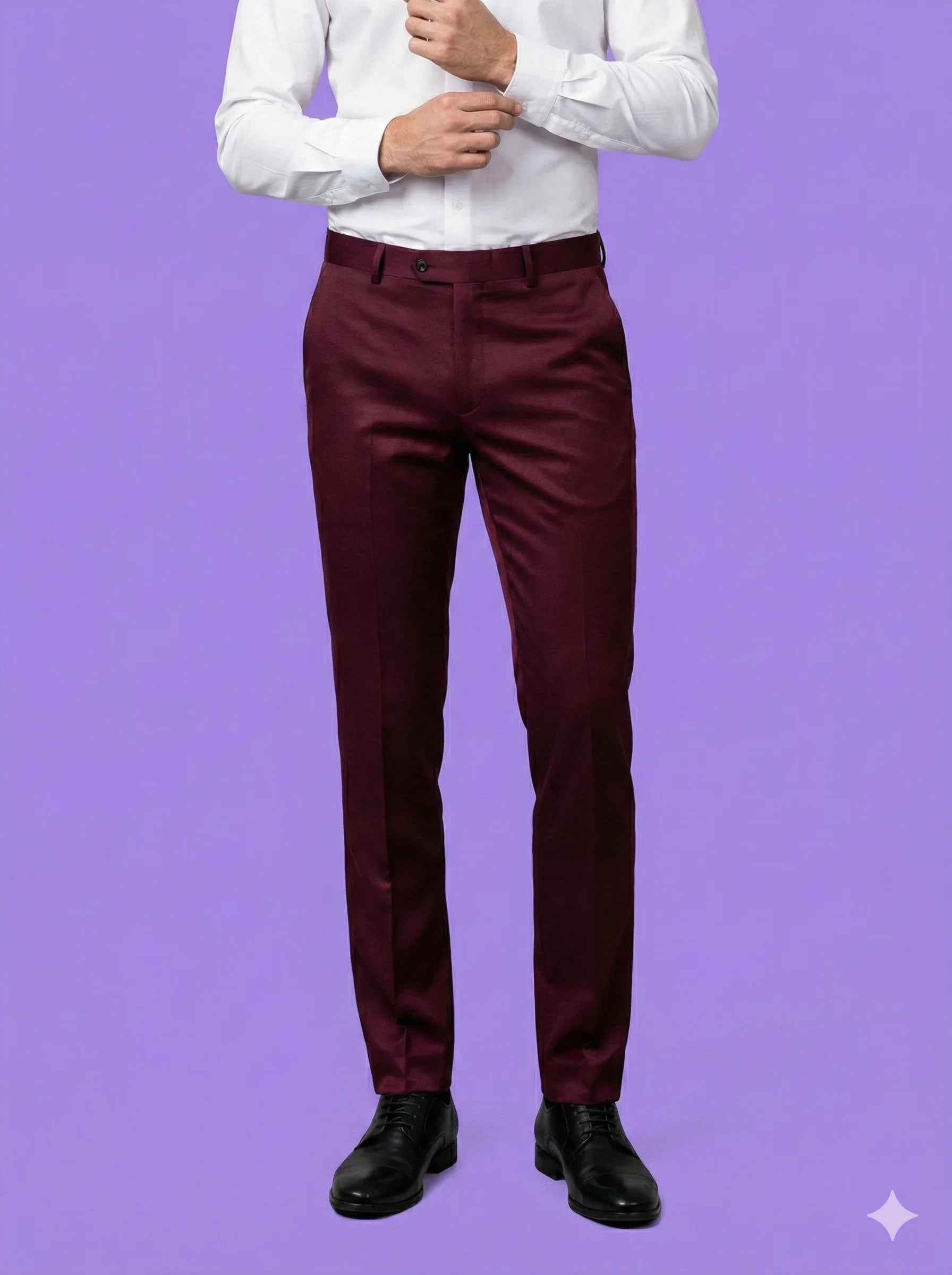 Sambodhi Raja Sahab Premium Maroon Suiting Fabric – Luxury Soft, Lustrous Feel for Impeccably Tailored Formalwear