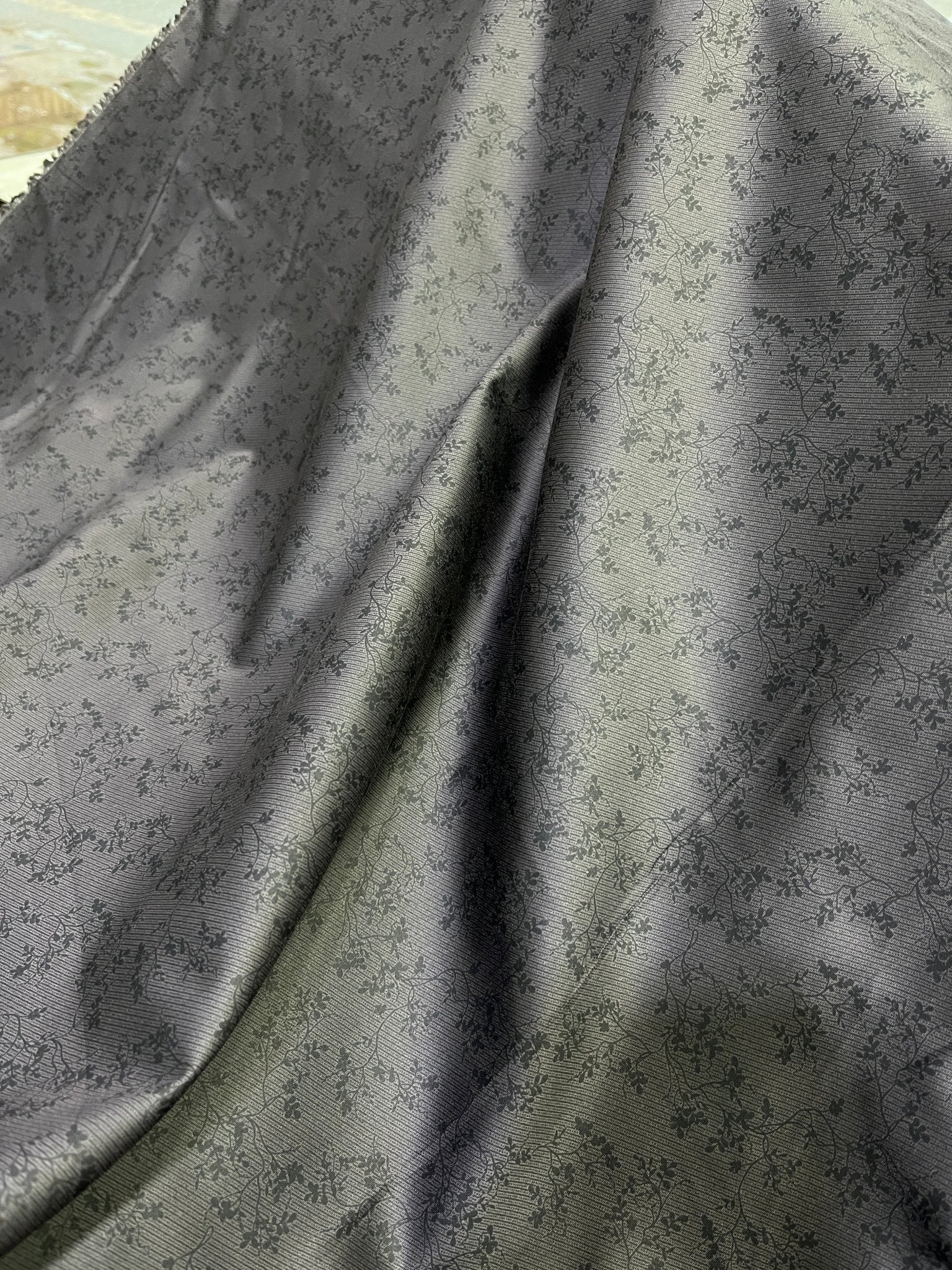 Luxury Dark Wine Satin Cotton Print Fabric – 58" Wide, Perfect for Shirts & Kurtas - Poshak Fabrics