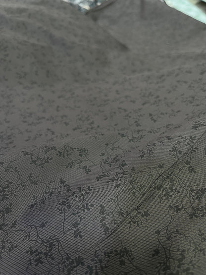 Luxury Dark Wine Satin Cotton Print Fabric – 58" Wide, Perfect for Shirts & Kurtas - Poshak Fabrics