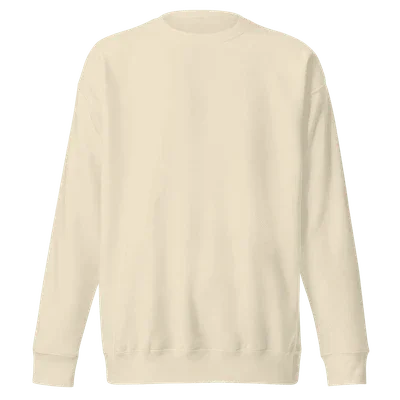 Plains - SPRY by Poshak Men’s Beige Heavyweight Sweatshirt – 450 GSM DTF-Ready Minimal Streetwear - Poshak Fabrics