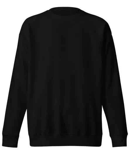 Plains - SPRY by Poshak Men’s Black Heavyweight Sweatshirt – 450 GSM DTF, Minimal Street Essential