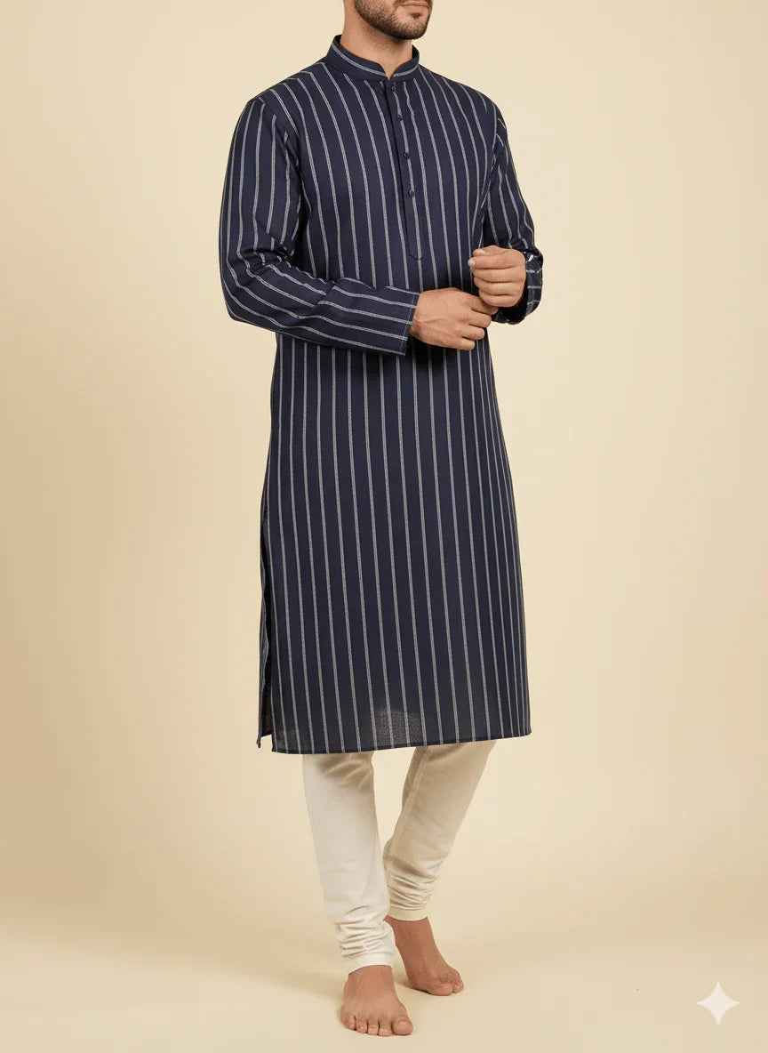 Mohan Premium Lusture Venture Cotton Mix Printed Shirting Fabric – Navy Patterns Collection (36" Width)