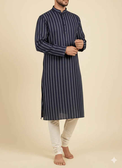 Mohan Premium Lusture Venture Cotton Mix Printed Shirting Fabric – Navy Patterns Collection (36" Width)