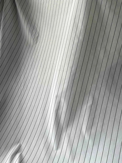 Mohan’s White Strap Texture Shirting Fabric – 36" Soft, Thin & Breathable, Ideal for Well-Stitched Shirts