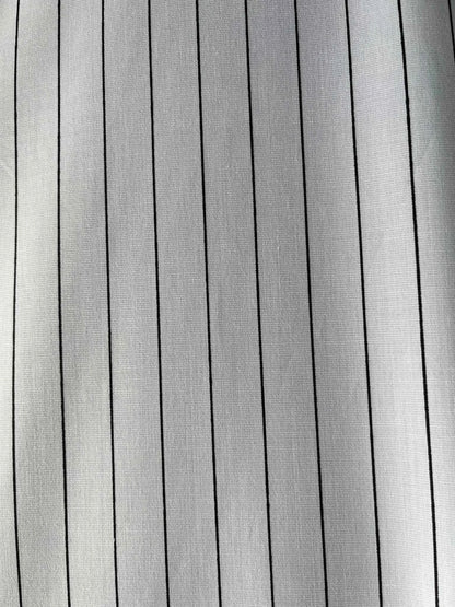 Mohan’s White Strap Texture Shirting Fabric – 36" Soft, Thin & Breathable, Ideal for Well-Stitched Shirts