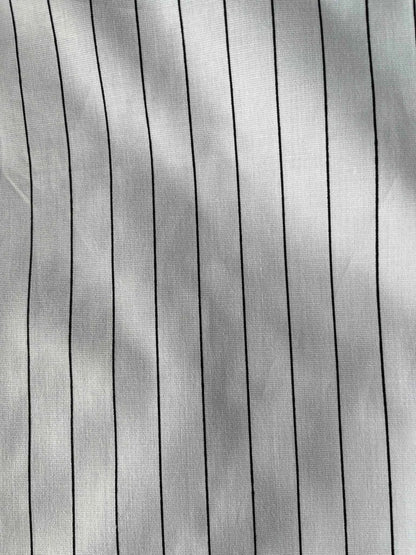Mohan’s White Strap Texture Shirting Fabric – 36" Soft, Thin & Breathable, Ideal for Well-Stitched Shirts
