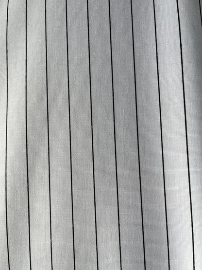 Mohan’s White Strap Texture Suiting Fabric – 36" Soft, Thin & Breathable, Premium Choice for Kurta - Poshak Fabrics