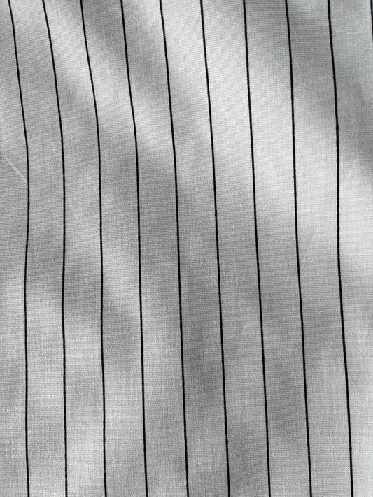 Mohan’s White Strap Texture Suiting Fabric – 36" Soft, Thin & Breathable, Premium Choice for Kurta - Poshak Fabrics