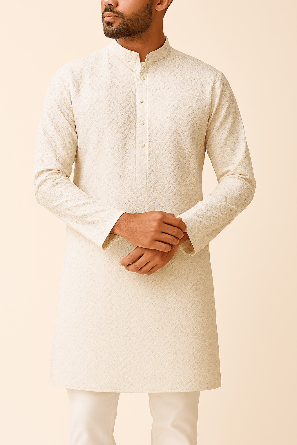 Pastel Sequins Cotton Chikan Fabrics – “Dusky Amethyst”, “Champagne Lace”, “Verdant Whisper”, “Eclipse Silver”, “Blushed Petal” | 58” Wide | Soft & Breathable | Kurta Perfection - Poshak Fabrics