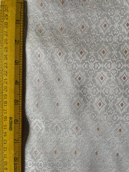 Peach Diamond Shimmer Synthetic - Mix Partywear Fabric – 36" Width – Glamorous Finish - Poshak Fabrics