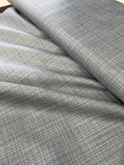 Premium 58" Sambodhi Dinar Linen Feel Checkered Suiting Fabric – Ideal for Well - Structured Trousers - Poshak Fabrics