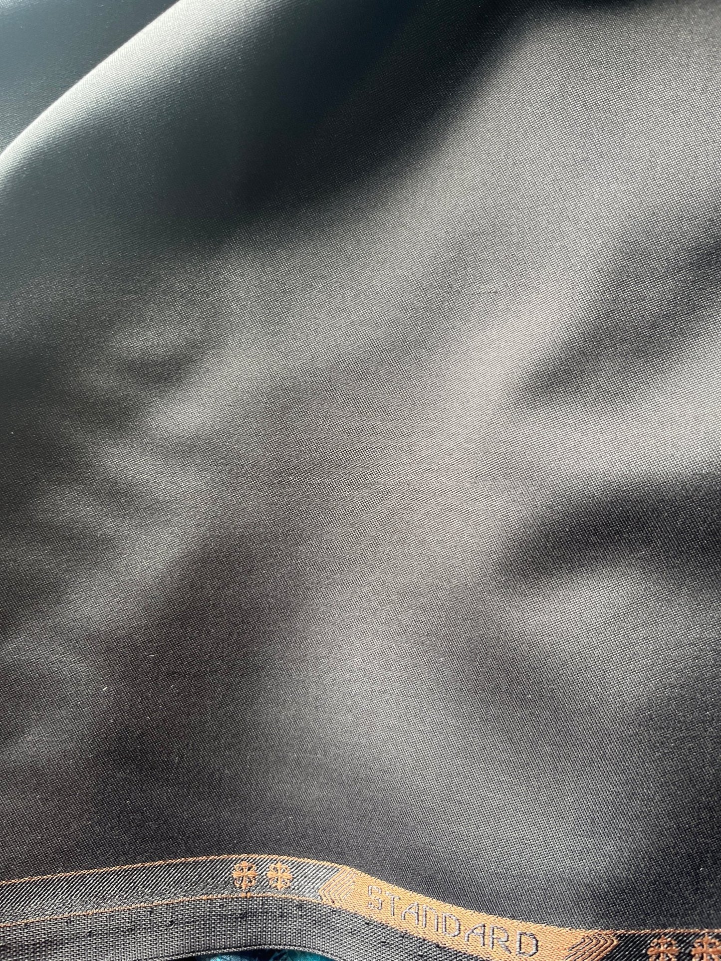 Premium 58" Simona's Standard Black Suitings Fabric – For Meticulously Tailored Formal Trousers, Blazers & Suits - Poshak Fabrics